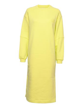 Organic Sweat Donna Dress Yellow Mads Nørgaard