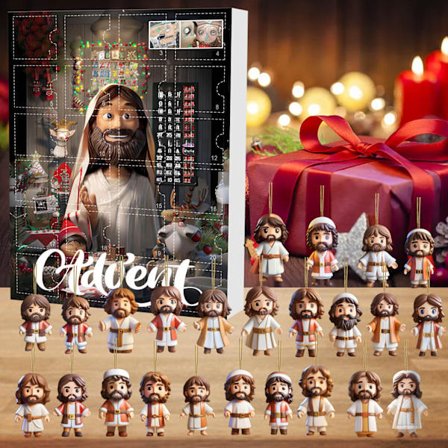 Nativity Countdown Blind Box Julekalender Blind Box Påskeanheng Jesusanheng Blind Box C