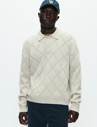 WOOD WOOD Wwfindus Polo 25325 - Cream - M