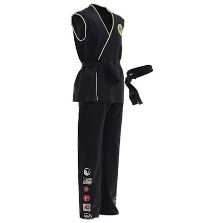 Cobra Kai Cosplay Kostyme Topp Bukser Antrekk Halloween Karneval Kostyme