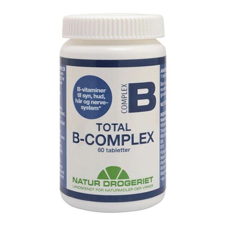 Natur Drogeriet Total B-Complex 60 tabl., Helse & Madvarer, Vitaminer, B-vitamin