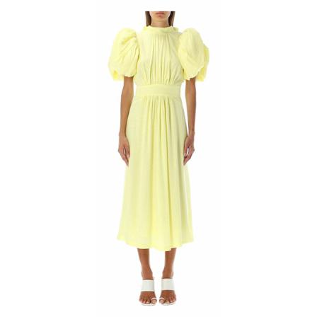 Rotate Birger Christensen, Dress Rt 1545V Żółty, Kobieta, Rozmiar: 3XS