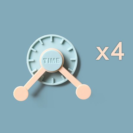 Blå 4 stk. kreative viskose vægkroge sømløse vægkroge køkkenkroge fri boring stærke roterende selvklæbende kroge