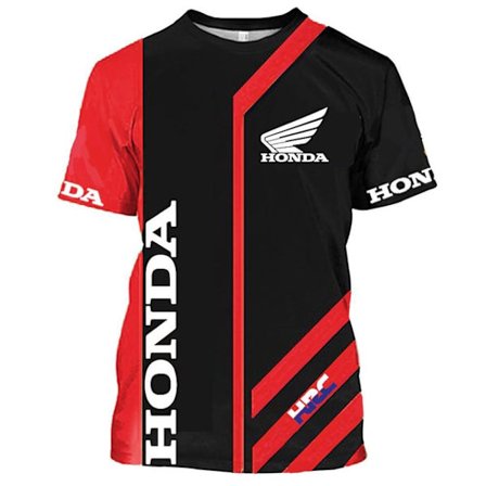 Honda T-shirt herr Motorcykel Racing kortärmad träningsoverall style 1 XS