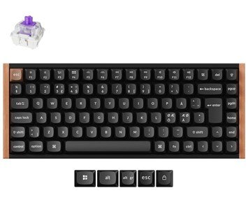 Keychron K2 HE SE Black - Trådlöst gamingtangentbord med magnetiska switches