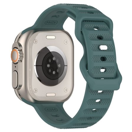 Silikonarmband till Apple Watch 41mm/40mm/38mm Serie 9/8/7/6/5/4/SE (2022/2023) - Grön