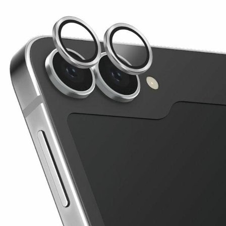 Uniq Optix aluminiumshærdet glas til linse med applikator til Samsung Galaxy Z Flip 6 - Hvid