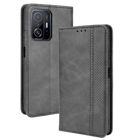 Lompakkoteline Käännettävä puhelinkotelo Xiaomi 11T Pro/Xiaomi 11T - Musta