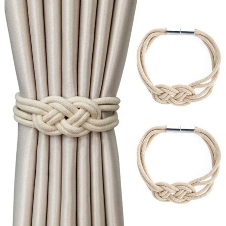 Magnetiske gardinbindere Enkel stil Spænde Draperi Tie Back Drapery Holdbacks Vindue Dekoration