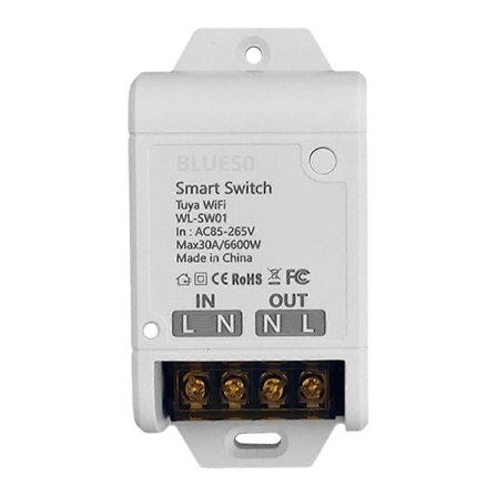WIFI Smart Switch 30A Høj Effekt App Fjernbetjening Hjemmeautomationsstik (FMY)