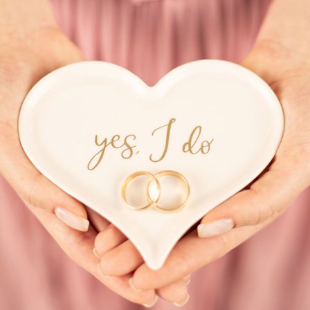 Ringfat i Porslin Hjärta