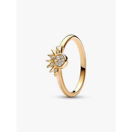 Pandora - Celestial Sparkling Sun Ring - 14k gullforgylling