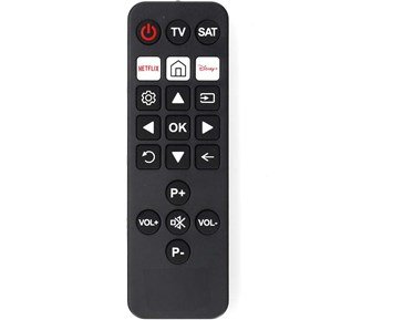 Nedis Universalfjärrkontroll - 2 enheter - Enkel universalfjärrkontroll med extra stora knappar