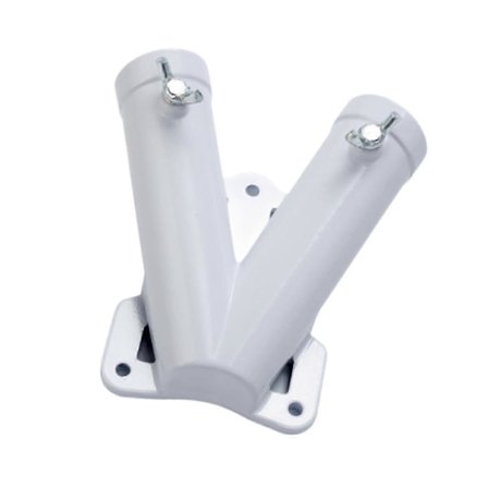 Flagstangsholder Dobbelt Hulbeslag til Gårdhave Veranda Udendørs (FMY)