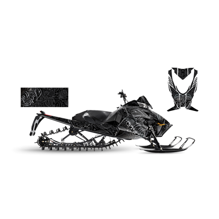 Dekalkit SweTown Black Tattoo - Arctic Cat M1100 Turbo Sno Pro 2013-2013