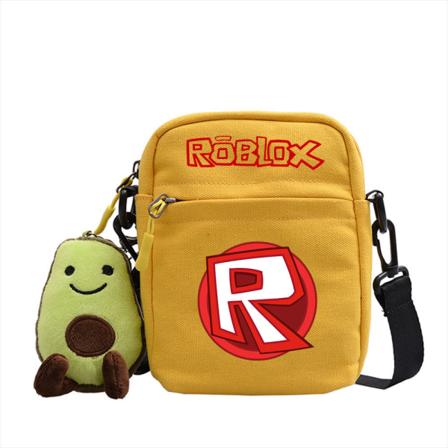 roblox axelväska - crossbody canvas väska - gul 2