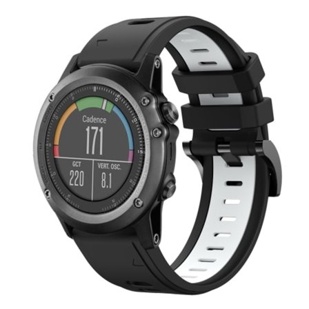 För Garmin Fenix ​​3 26mm tvåfärgad watch