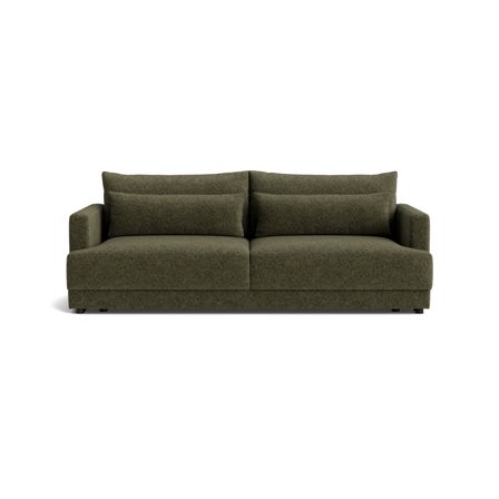 Pescara 3 personers sovesofa, opbevaring - Anthology Grøn - 222x109x84cm - Komfortabel sovesofa med pocket fjedre & medium komfort - Sovemål: 