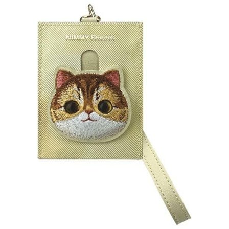 Nimmy Big Eyed Pet 2.0 Cat Wallet kortholder - Beige