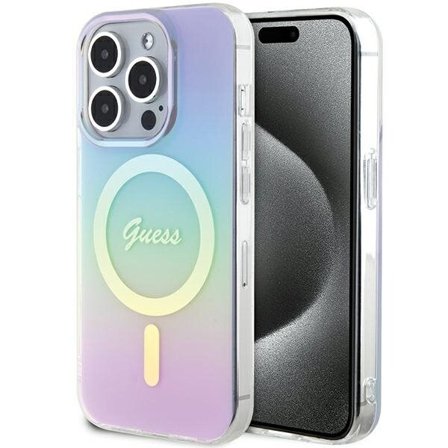 Guess GUHMP15XHITSU iPhone 15 Pro Max 6,7" lilla/lilla hardcase IML Iridescent MagSafe