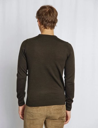 Bruun & Stengade Bs Jupiter Regular Fit Knitwear - Khaki green - M