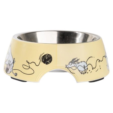 Mummi Matskål til dyr Ø17.5cm Gul
