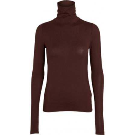 Basic Apparel Joline T-Neck Sort, Dame Rullekraver