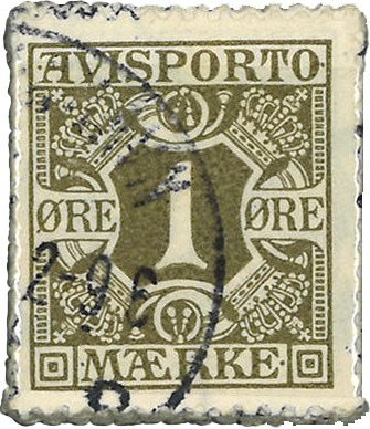 Danmark - Avisportomærker AFA 11 - Bundt - Stemplet