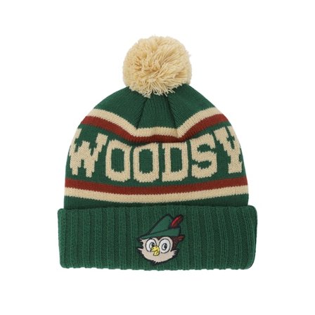 American Needle - Green pom Beanie - Woodsy Owl Pillow Line Dark Green Pom @ Hatstore