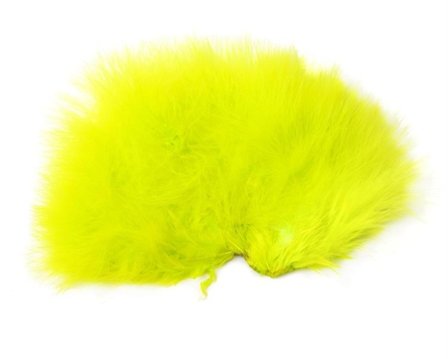 Whiting Super 'Bou White dyed Fl. Yellow Chartreuse