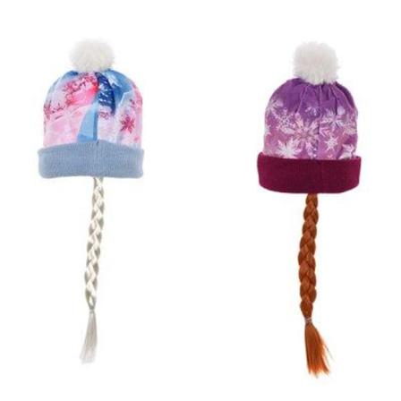 Disney Frost Mössa Med Lång Fläta Lila 52