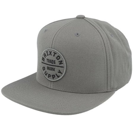 Brixton - Grå snapback Keps - Oath III Charcoal/Charcoal Snapback @ Hatstore