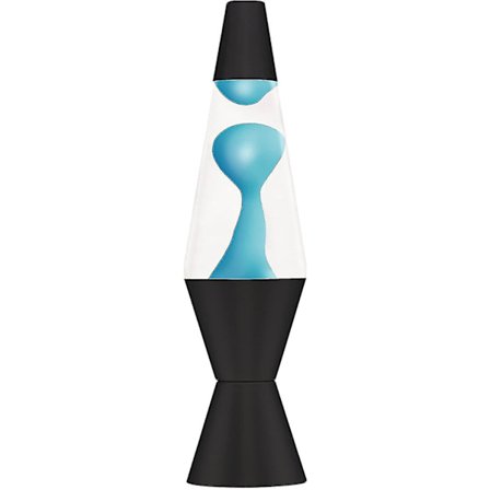 Lava Lampe 14,5" Blå/klar/svart, Aluminium Guanguan