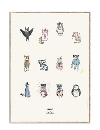 All Together Now - 50X70 Home Kids Decor Posters & Frames Posters Animal Posters Multi/mønstret MADO*Betinget Tilbud