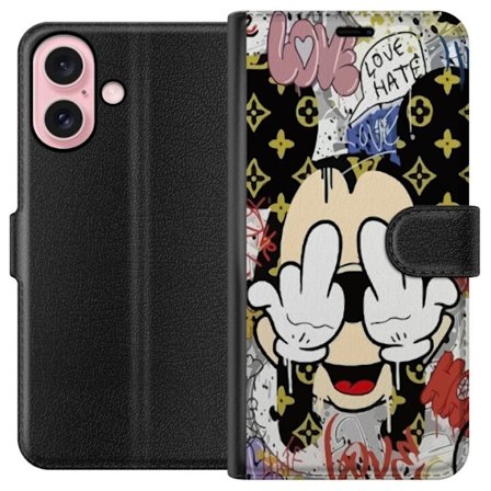 Kompatibelt Lommeboketui til Apple Apple iPhone 16 Mikke Mus