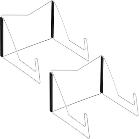 2 stk. bogstøtter, justerbart læsestativ, nodestativ, sammenklappeligt bogstativ i metal, lille bogstøtte til køkkenborde