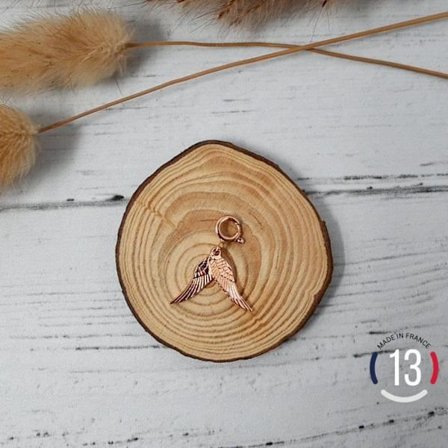 Hängen - MADE IN FRANCE - Roséguldpläterade - 13. Dubbla änglavingar