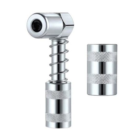 90 asteen rasvanippa kytkentäliittimellä voitelutyökalulle