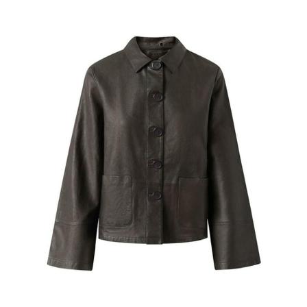 Depeche Leather Shirt Brun, Dame Skjorter