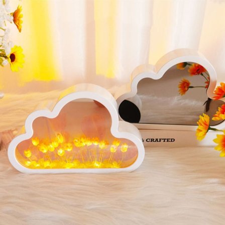 Cloud Tulip Nattlys Sminkespeil GUL FINISH PRODUKT