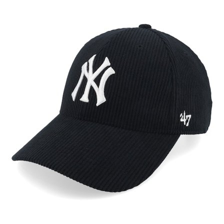 47 Brand - MLB Schwarz adjustable Cap - New York Yankees MLB Cord 47 Mvp Cap Black Adjustable @ Hatstore