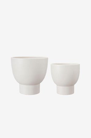 Wikholm Form - Krukke Megan S/2 - Hvit - Krukker & vaser - Fra Homeroom