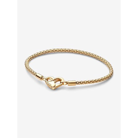 Pandora - Nastoitettu ketjurannekoru - 14k kullattu