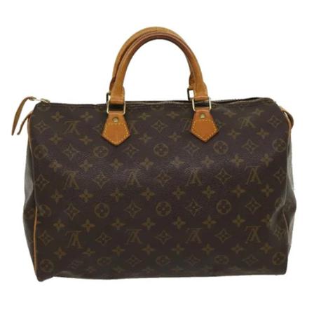 Louis Vuitton Vintage, Pre-owned Speedy 35 Monogram Handbag Bruin, Dames, Maat:ONE Size