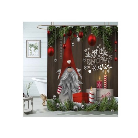 Jul Duschdraperi Praktiska Badrums Julartiklar Duschdraperi 180*180-SY13