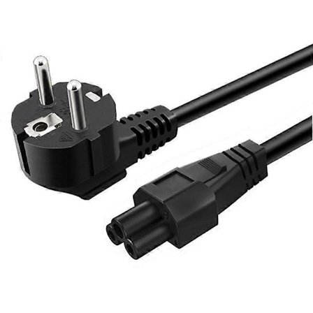 1,5 m 3*0,75 SQMM Ren Kobber EU-plugg Strømadapter 3-Pinners Laptop PC-ladekabel (VDE