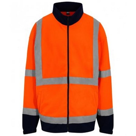 PRO RTX Herr High-Vis Fleecejacka S Orange/Navy