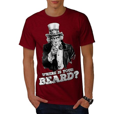Skägg Rolig Uncle Sam Men T-shirt