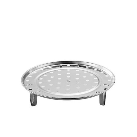 Rostfritt stål runt ångställningsställ med stödben (22 cm)