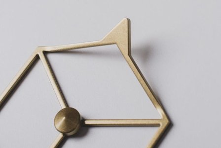 Polyhedra Knagg Stiga Gull 9.5x9cm